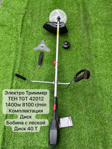 Триммер электрический TEH TGT42014, леска и нож